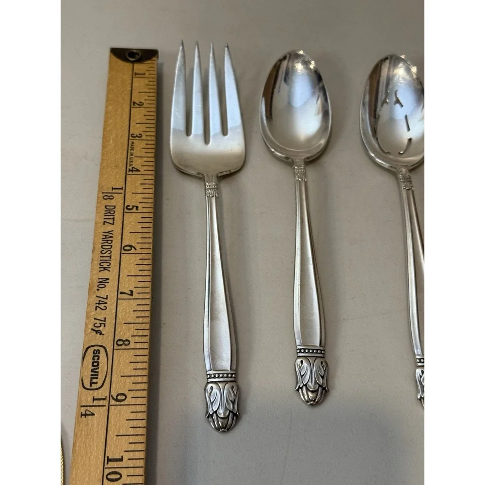 Vintage Danish Princess Silverplate 5-Piece Serving Set - Pristine‎ Condition